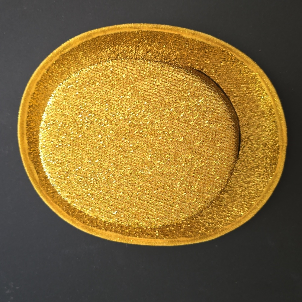 Sparkling Gold Top Hat Party Hat Used Once - Picture 2 of 5